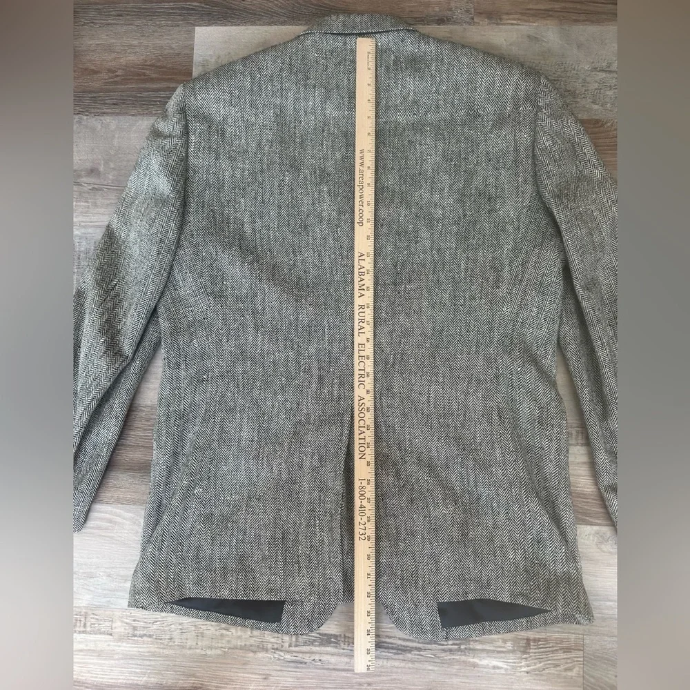 Towncraft Textured Gray & Black Men's Blazer Suit Jacket Sz 46 Regular